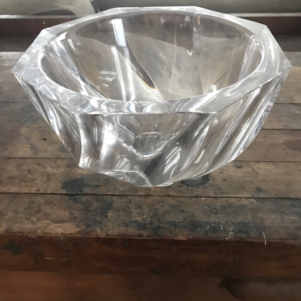 vintage crystal bowl Orrefors Residence